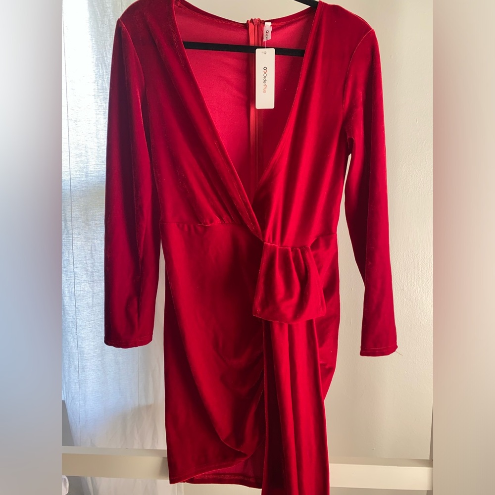 Mid Length Red Dress
